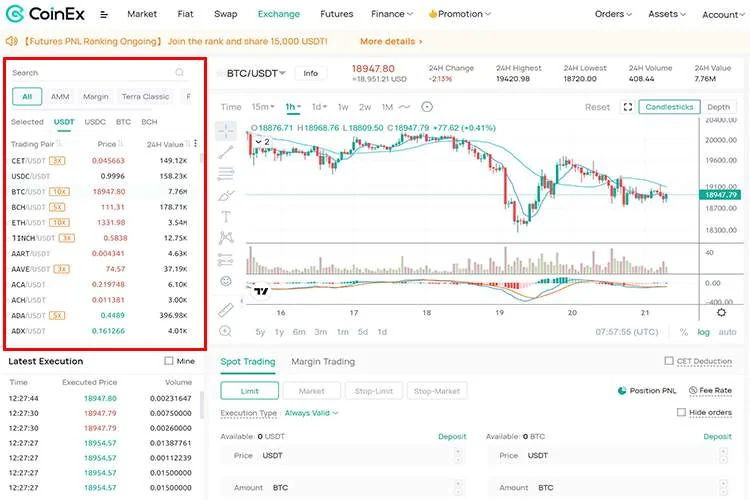 آموزش پلتفرم تبادل کوینکس معاملات اسپات در صرافی کوینس
