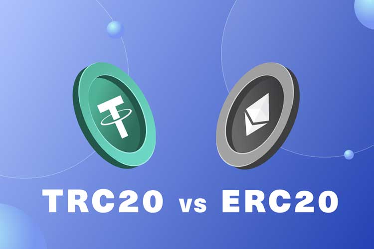 تفاوت کارمزد انتقال تتر ERC20 و TRC20