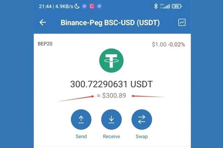 علت عدم نمایش تتر در تراست ولت چیست؟ حل مشکل نمایش موجودی تتر