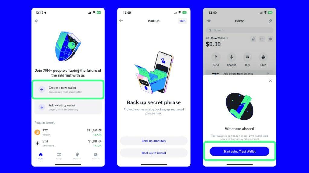 ساخت کیف پول تراست ولت