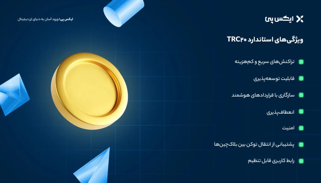 ویژگی های استاندارد TRC20