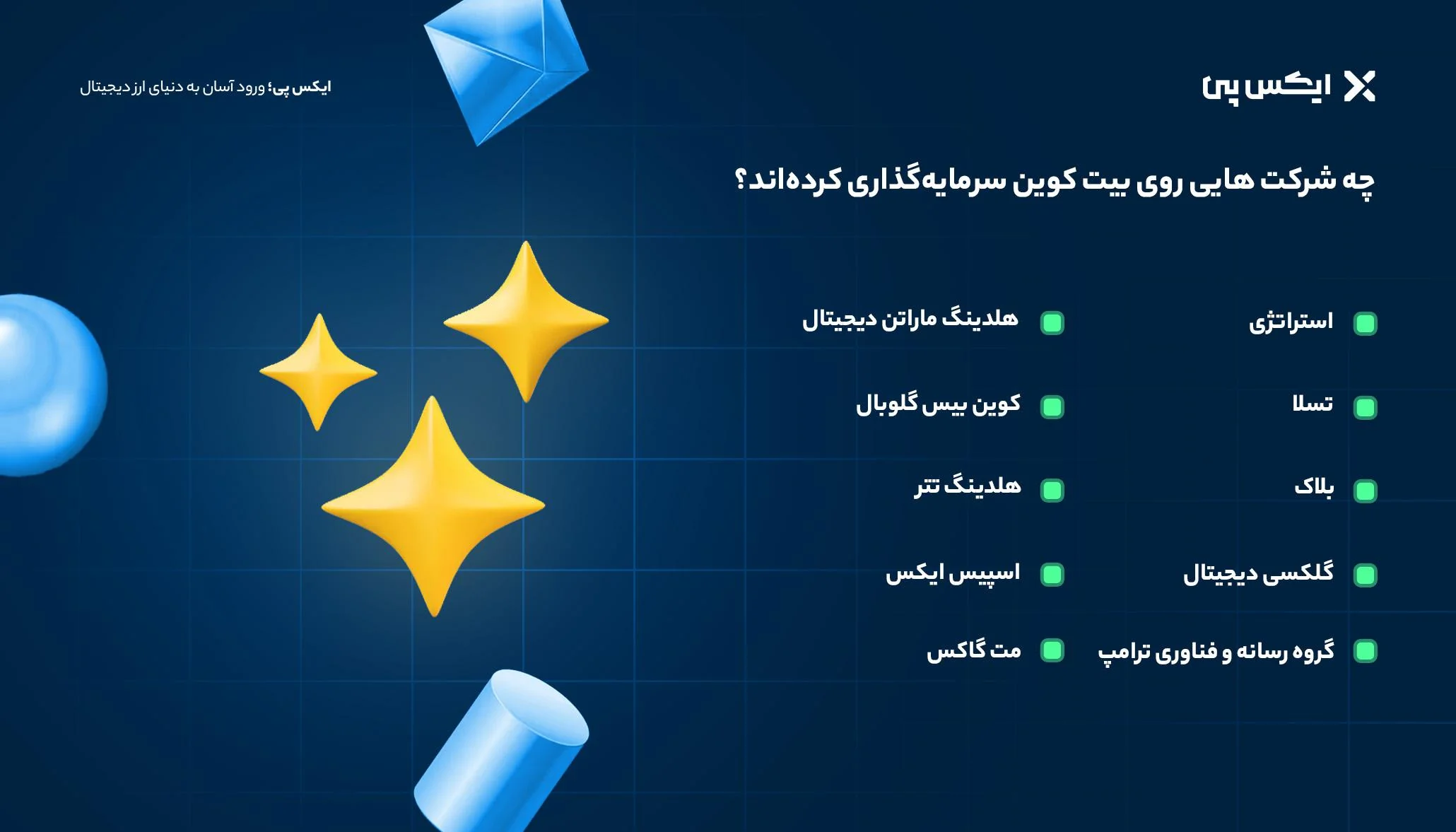 بزرگترین سرمایه گذاران بیت کوین چه کسانی هستند؟ چه شرکت هایی روی بیت کوین سرمایهگذاری کردهاند؟