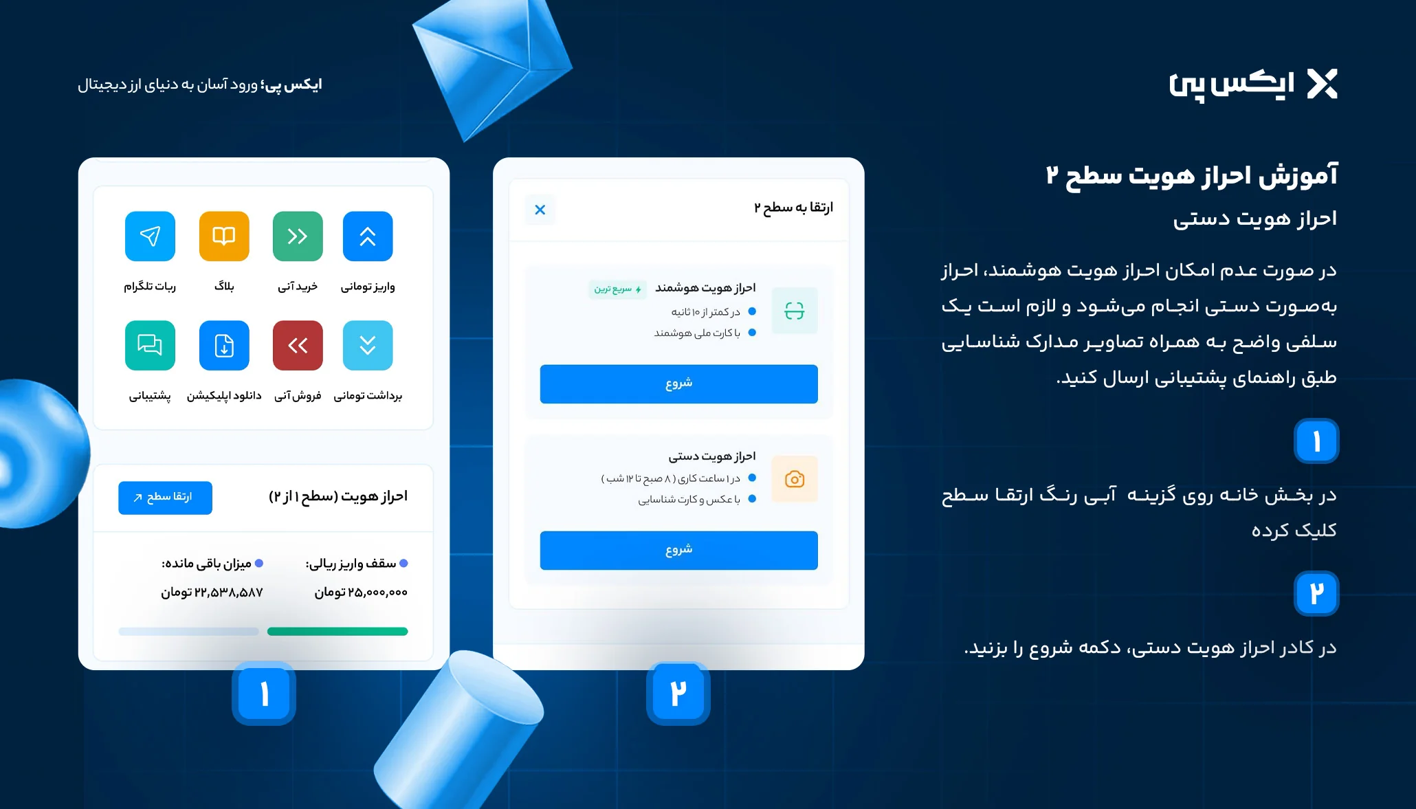 آموزش احراز هویت سطح 2 احراز هویت دستی در ایکس پی
